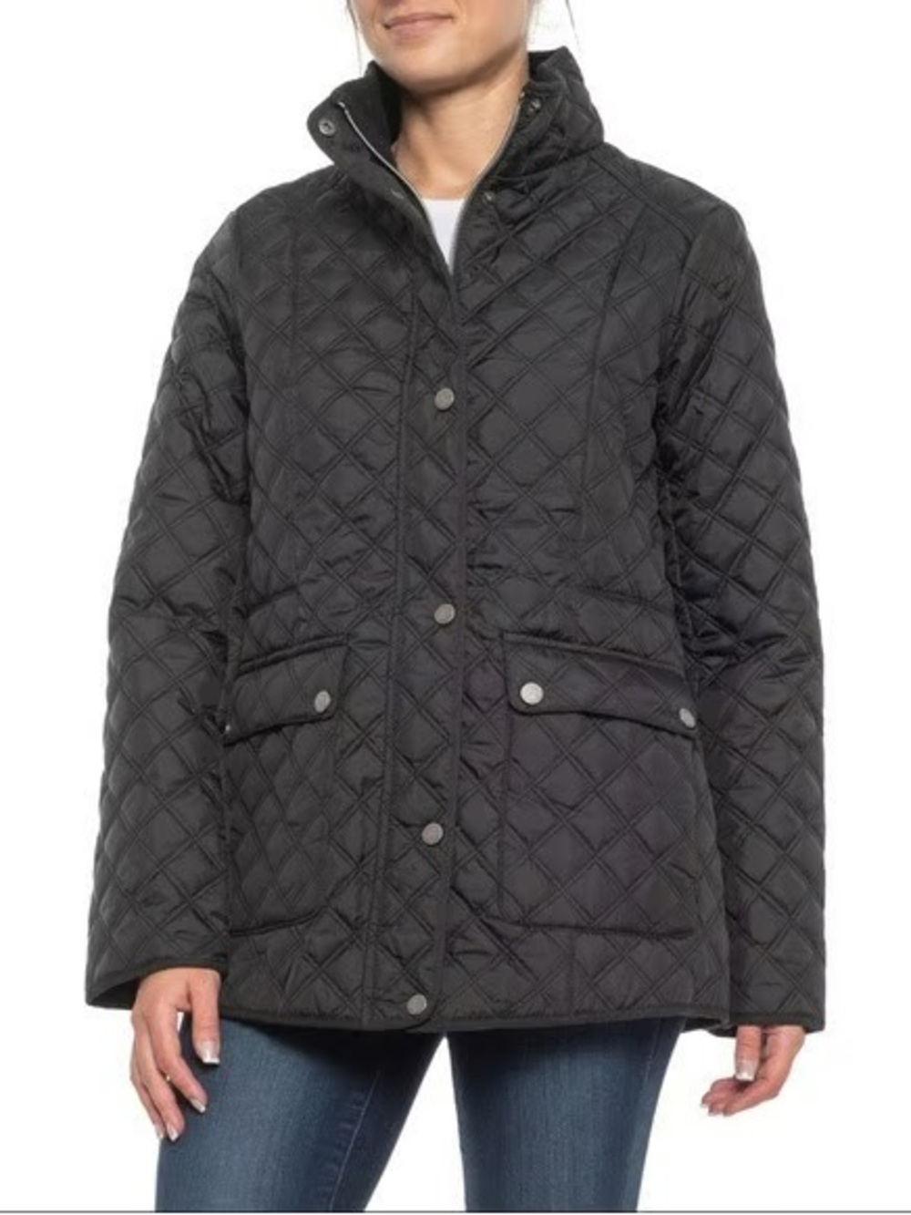 NWT Lucky Brand Quilted Barn Chore Fleece Lined Coat
